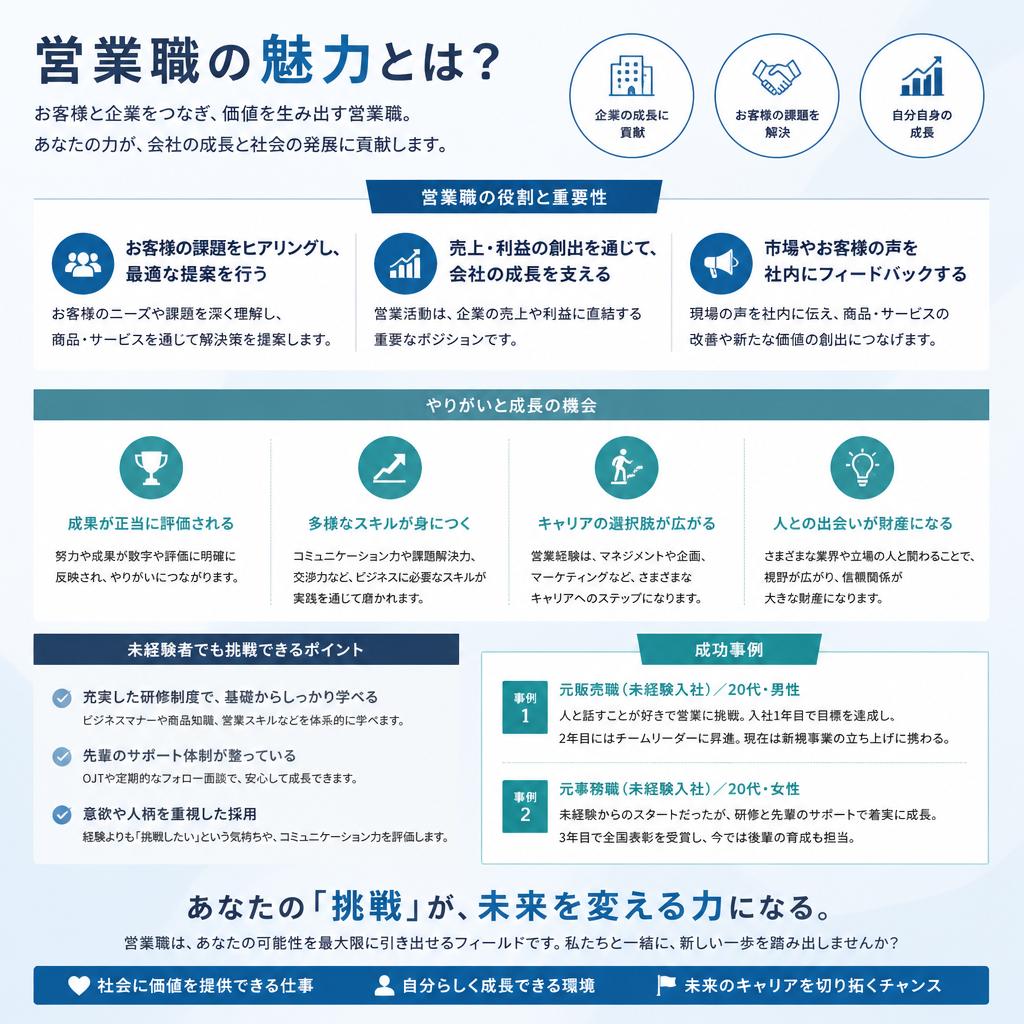 営業職の魅力とは？
