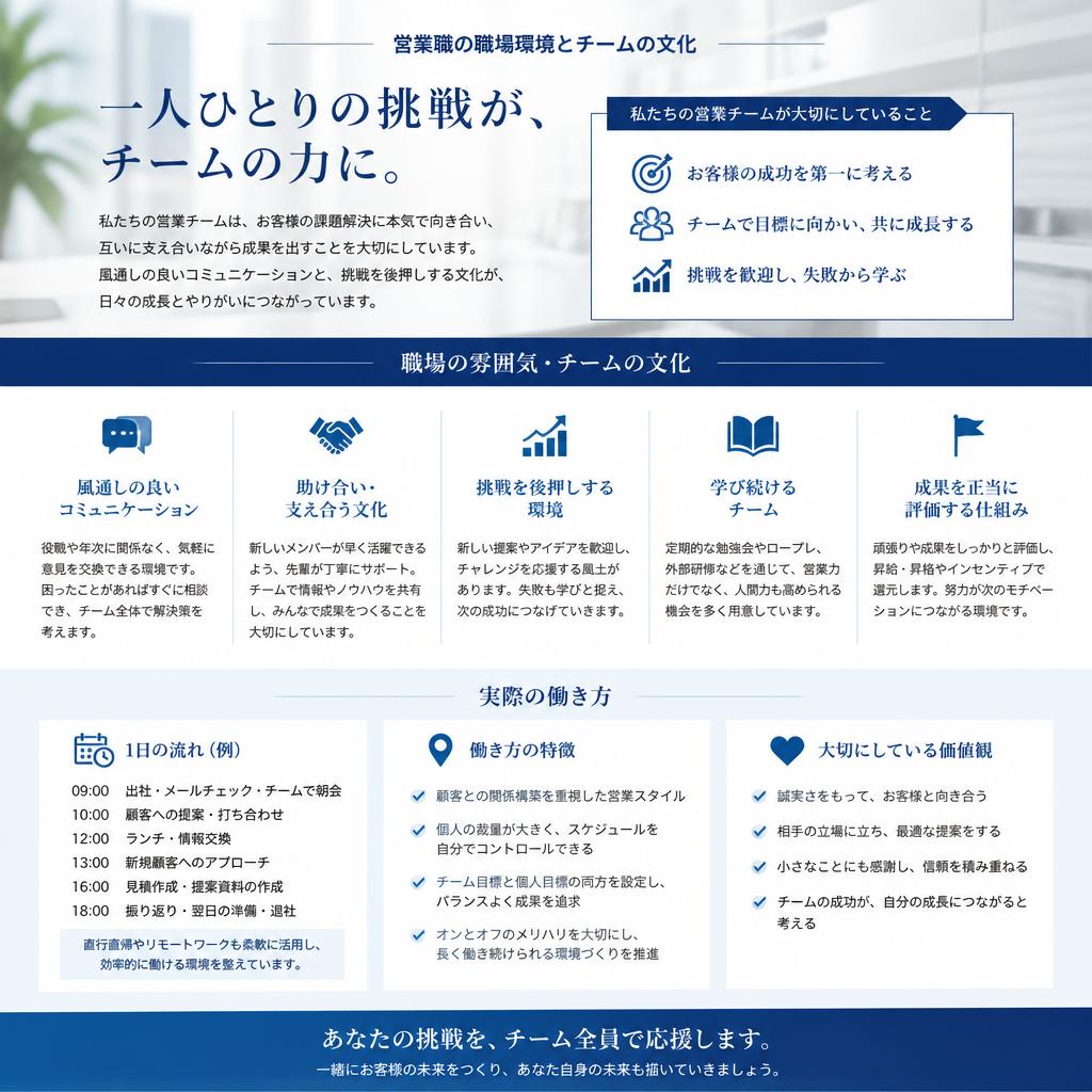 職場環境の特徴