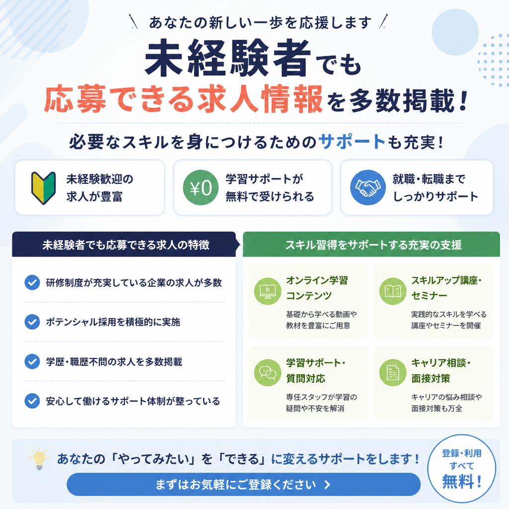 未経験からのスタートも可能