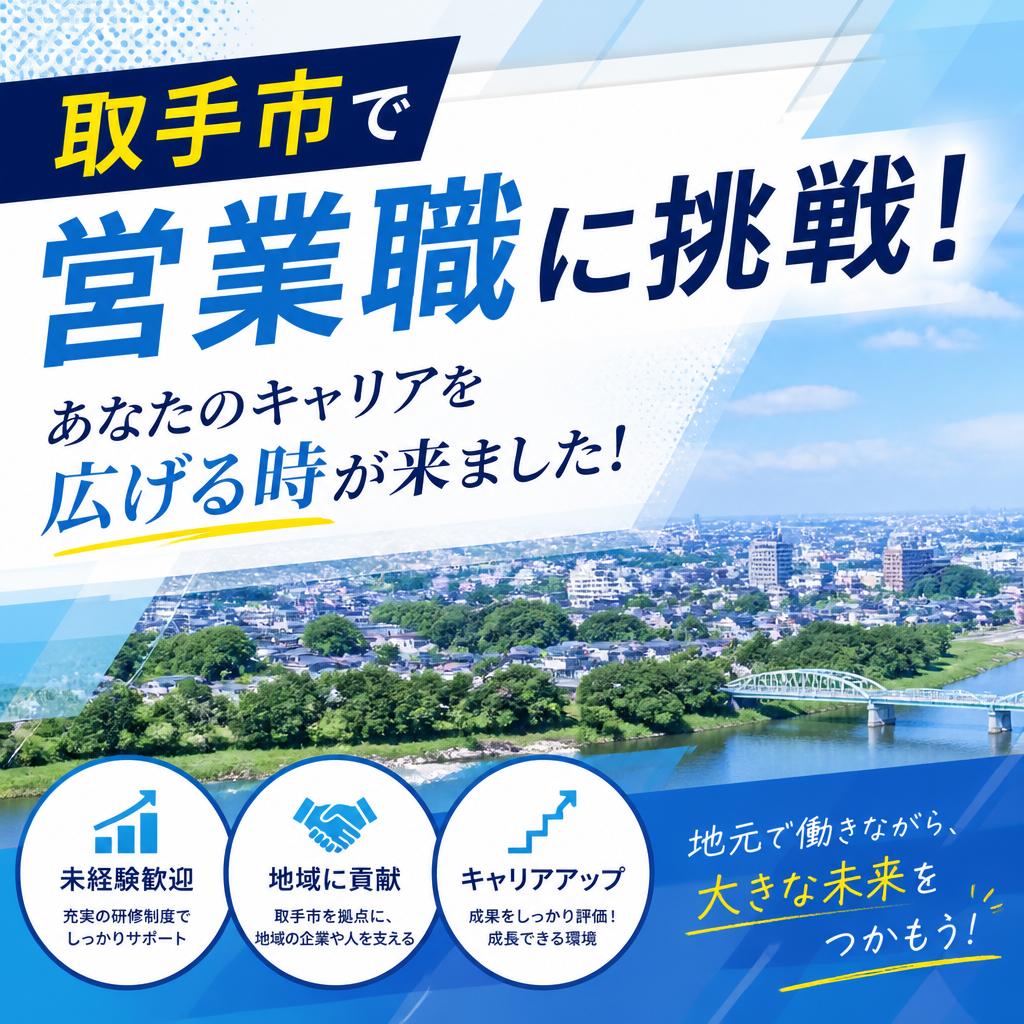 取手市で営業職に挑戦！あなたのキャリアを広げる時が来ました！