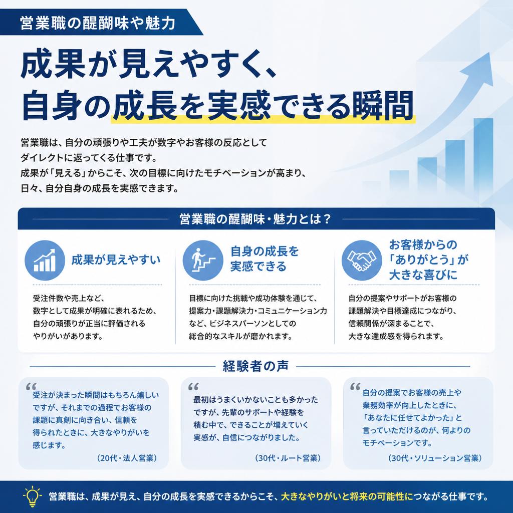 なぜ営業職が選ばれるのか？