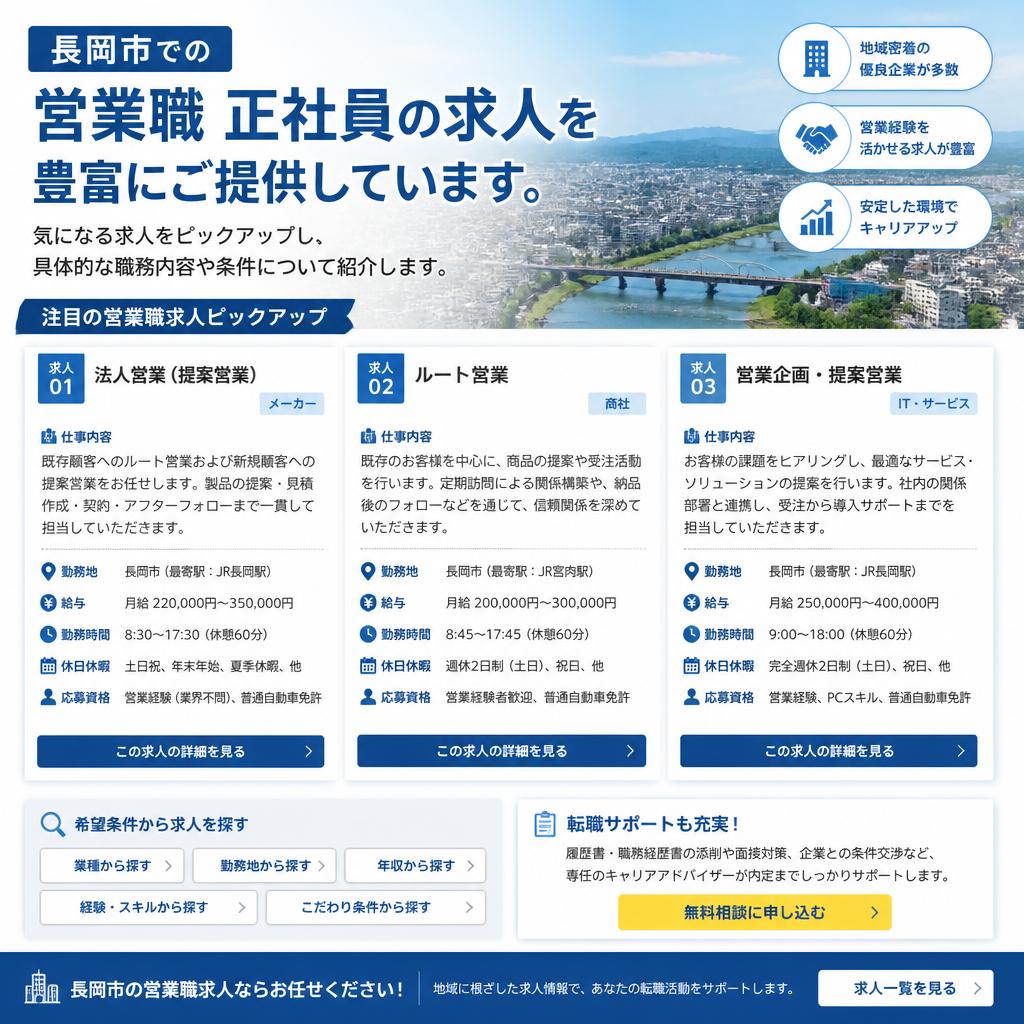 求職者必見！営業職求人情報