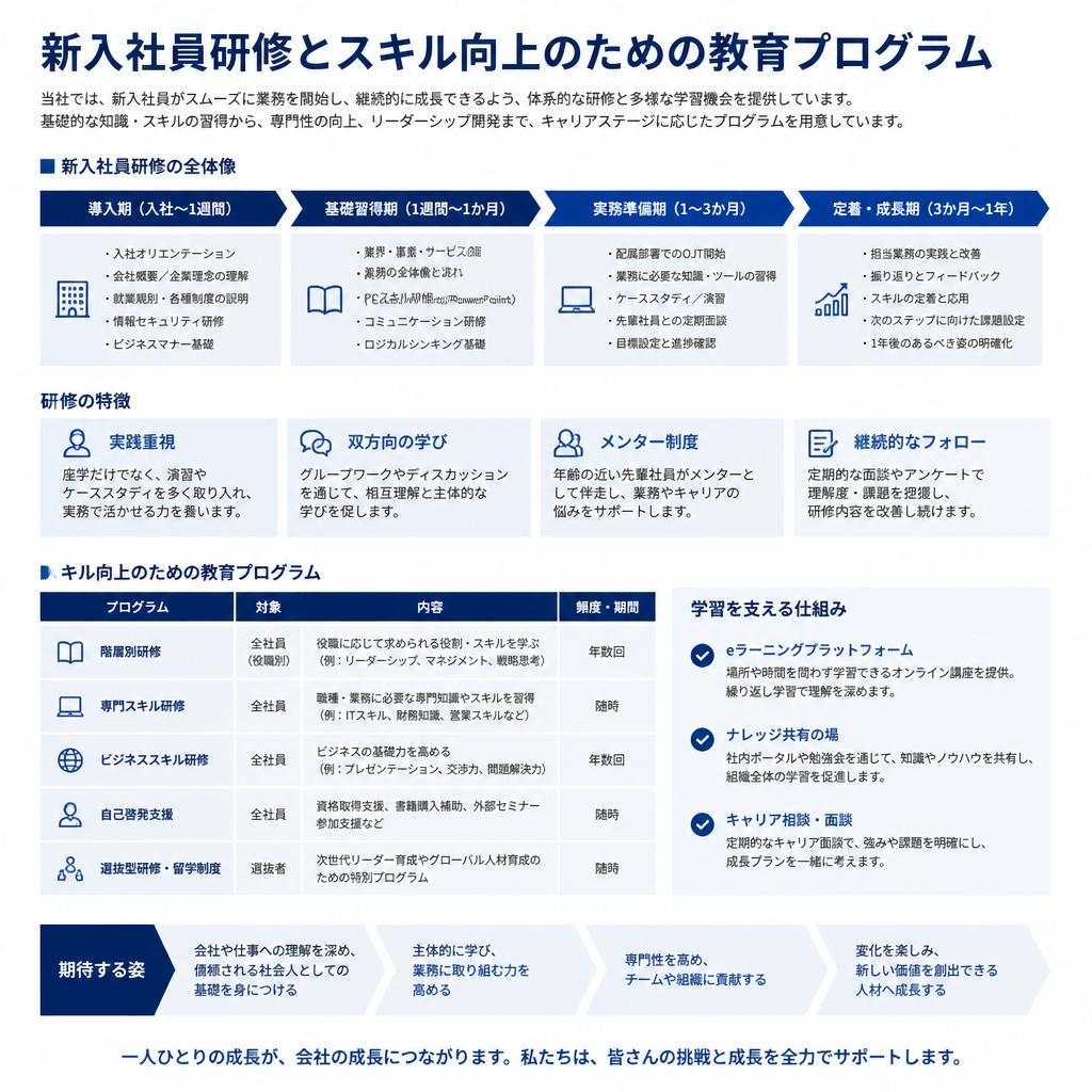 充実した研修制度