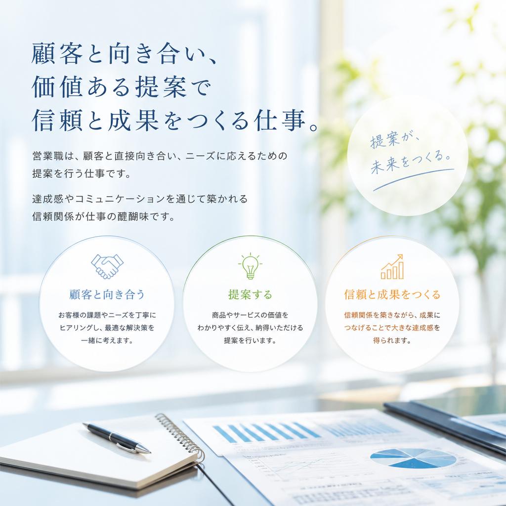 営業職のやりがいとは?