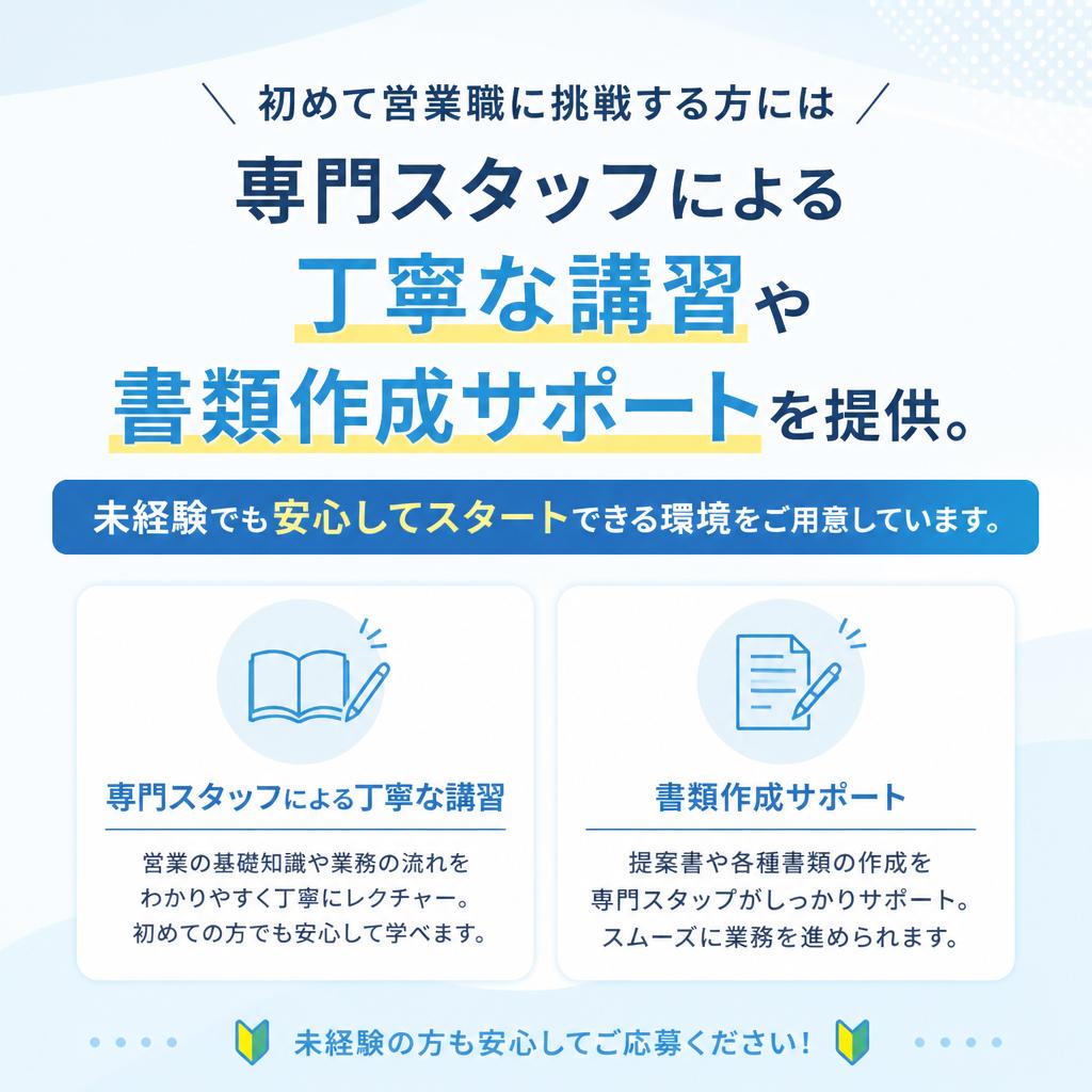 2. 未経験者でも安心のサポート体制