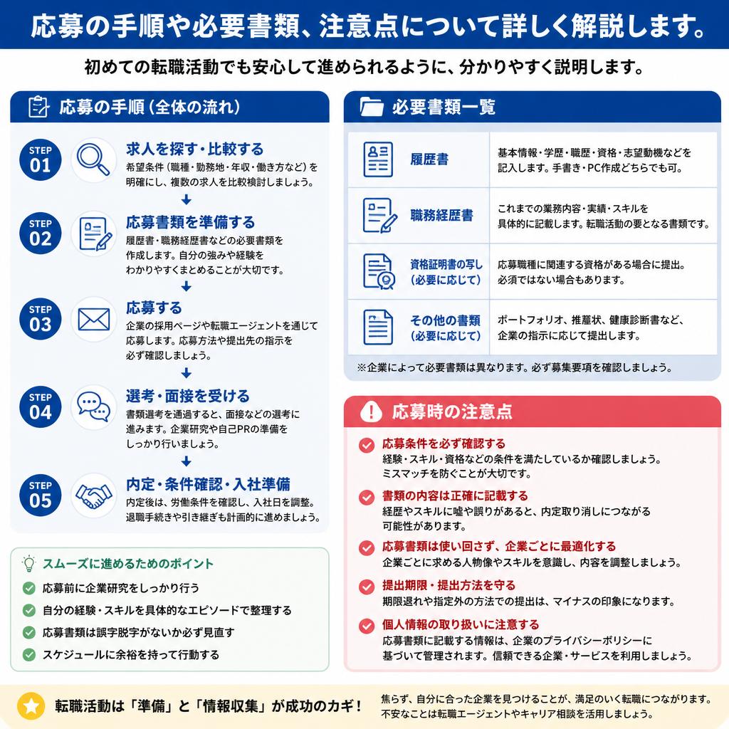 5. 求人応募の流れと注意点