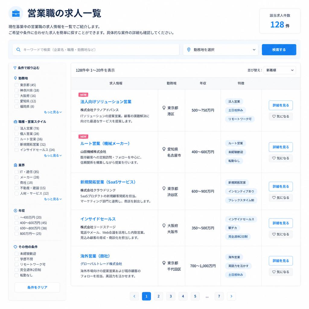 我孫子市の営業職求人一覧