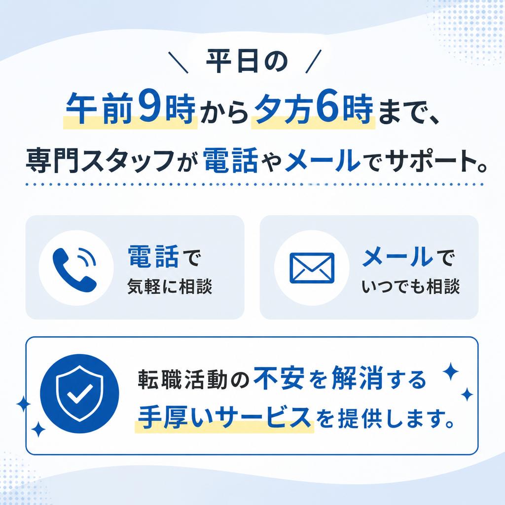 充実のサポート体制