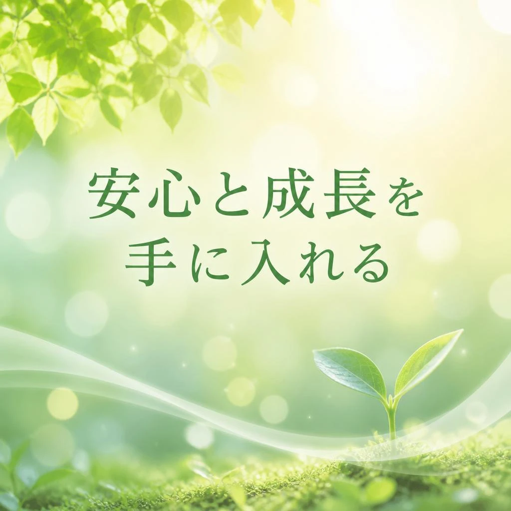 安心と成長を手に入れる