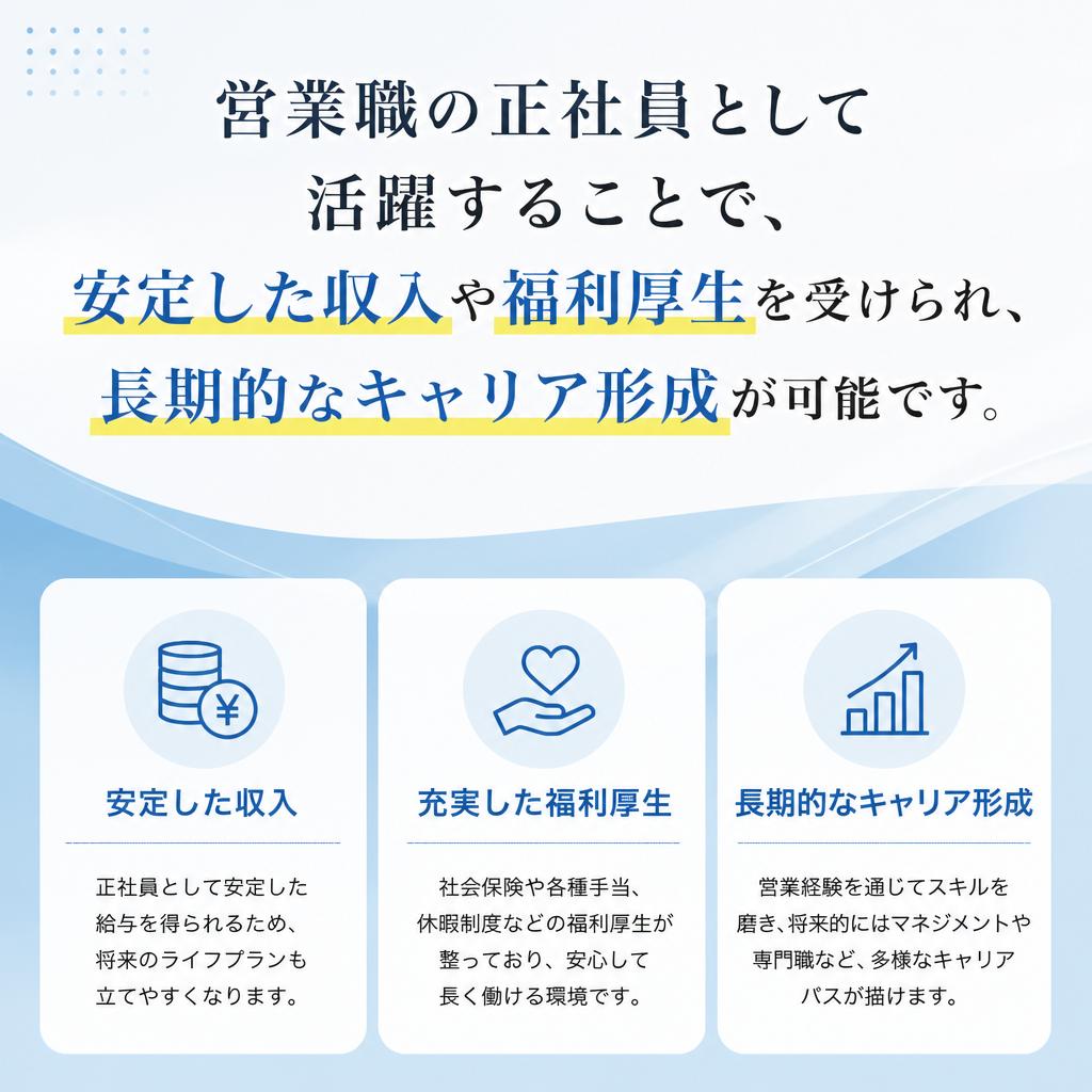 正社員としての安定性