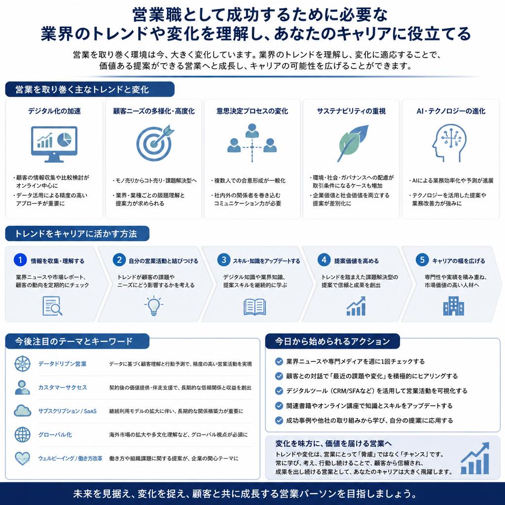 業界の最新情報を把握しよう