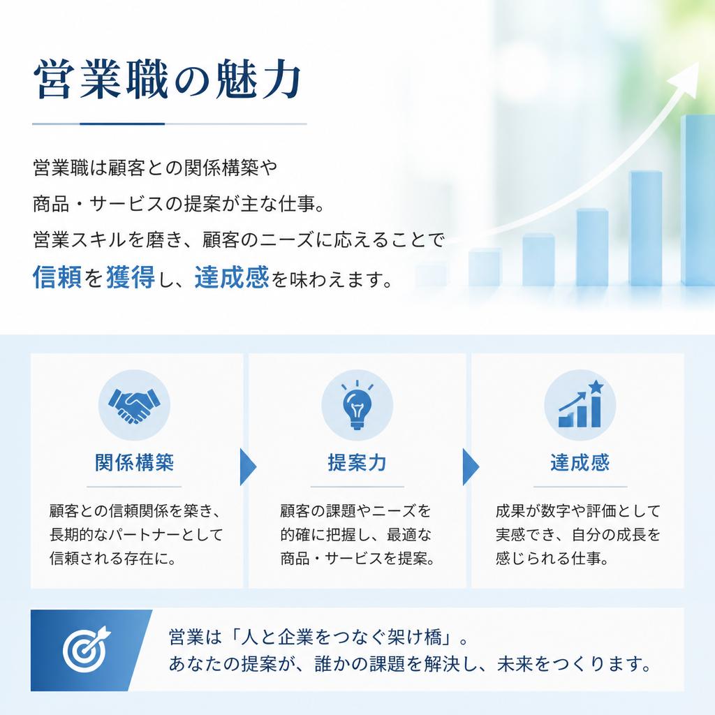 営業職の特徴と仕事内容