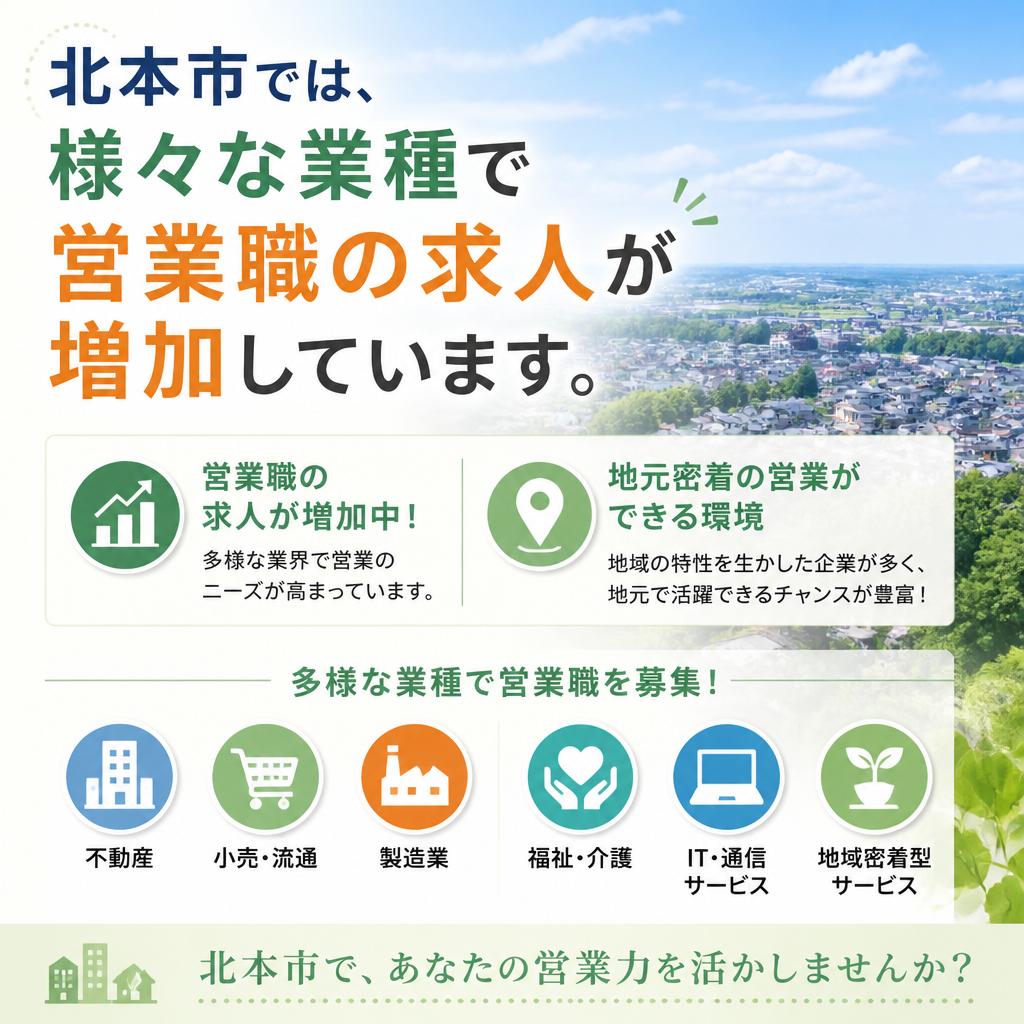 北本市の営業職求人の特徴