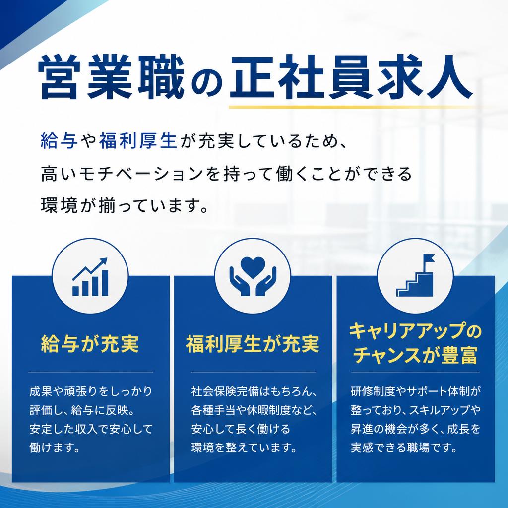 正社員求人の特長