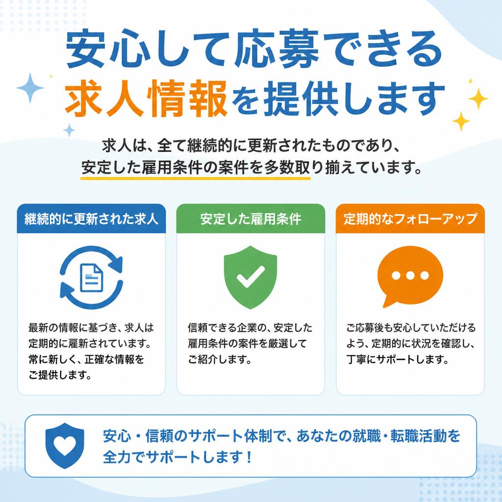 安心の雇用条件