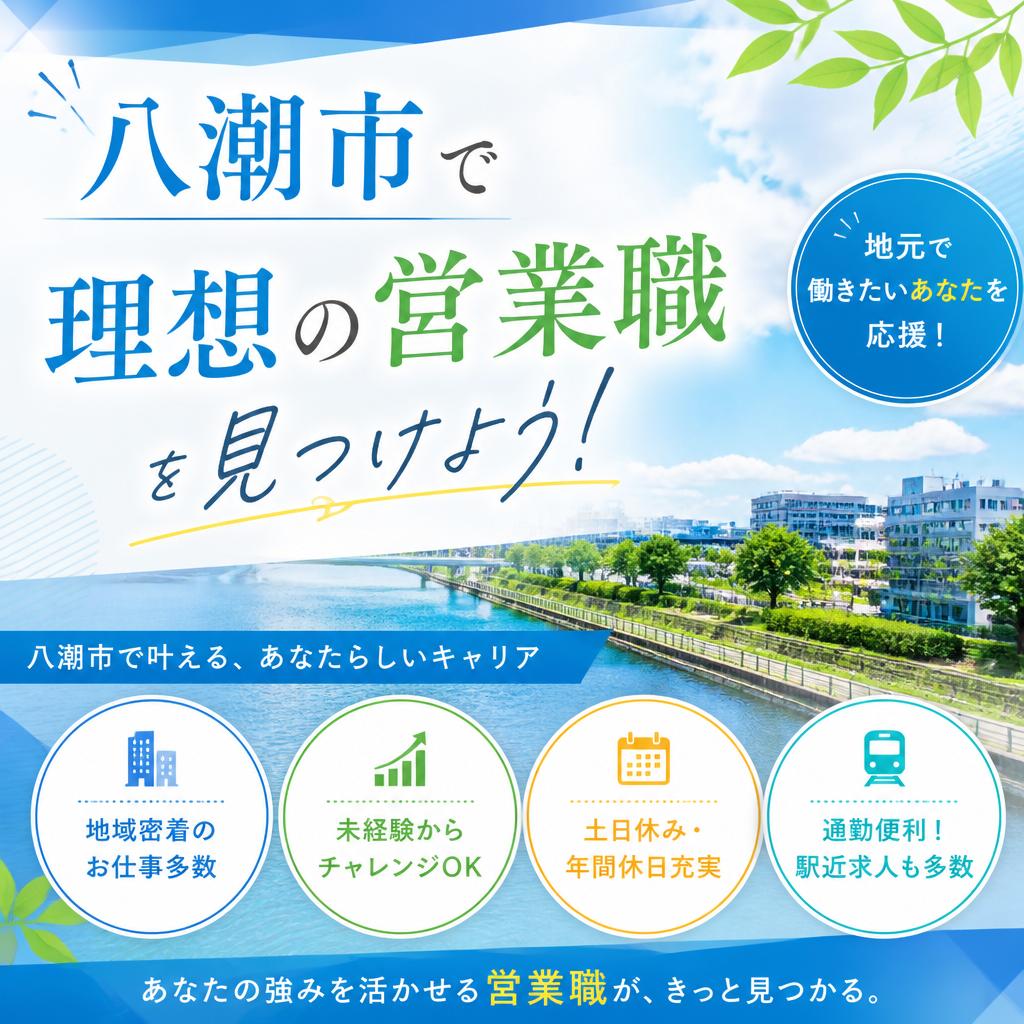 八潮市で理想の営業職を見つけよう！