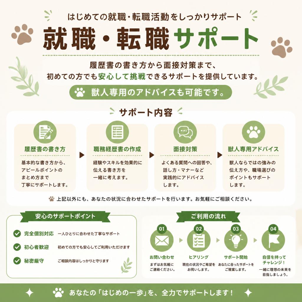 充実したサポート制度