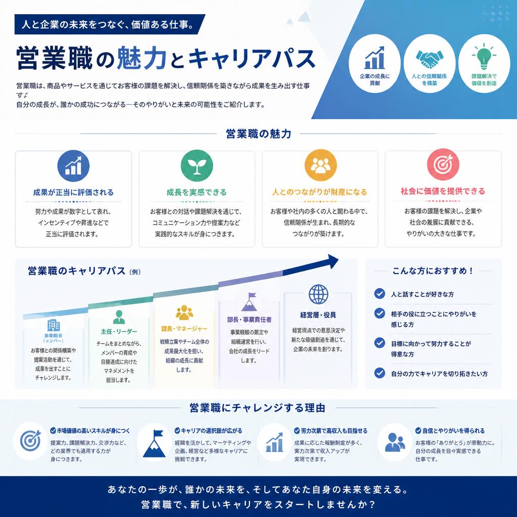 営業職の魅力
