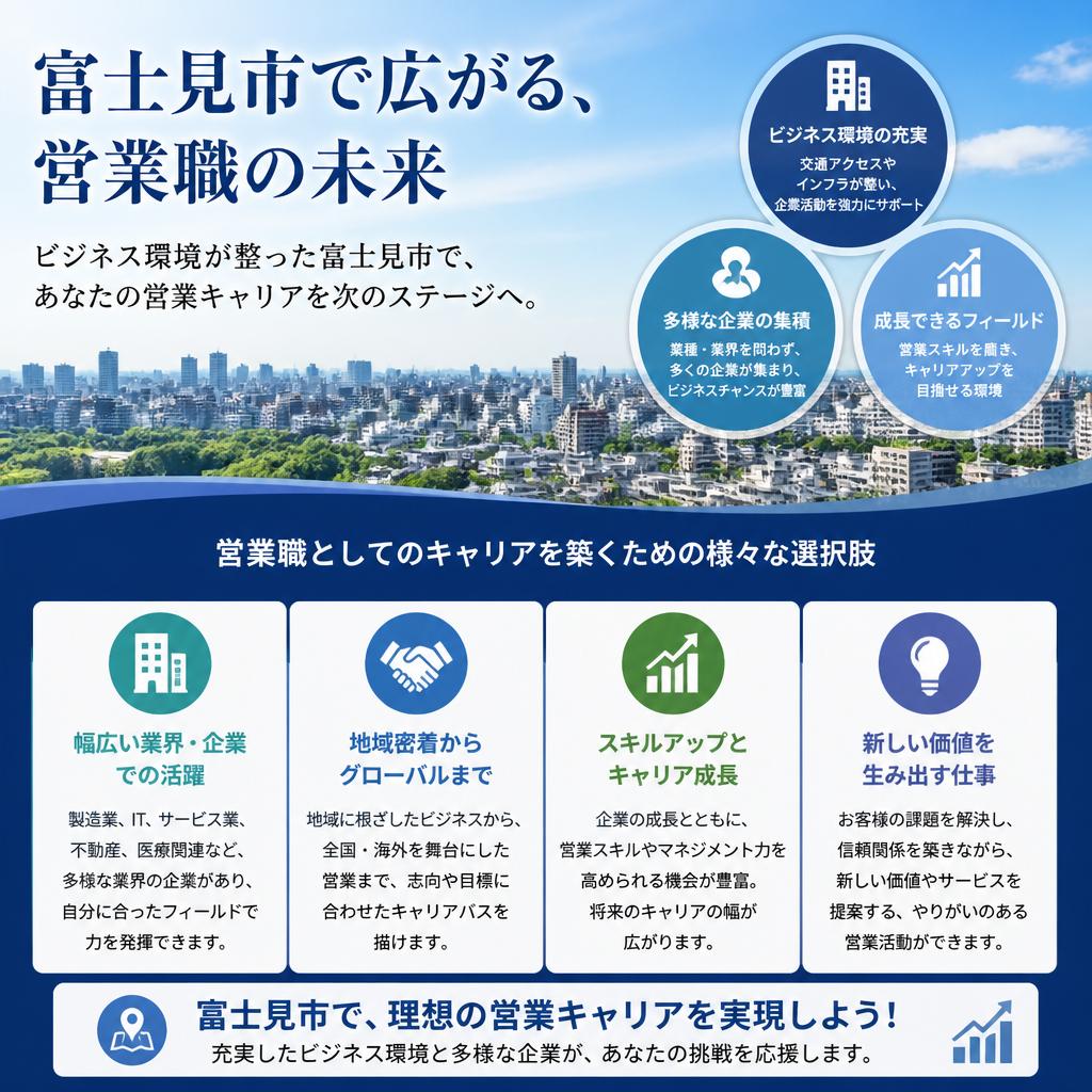 富士見市の営業職の特徴