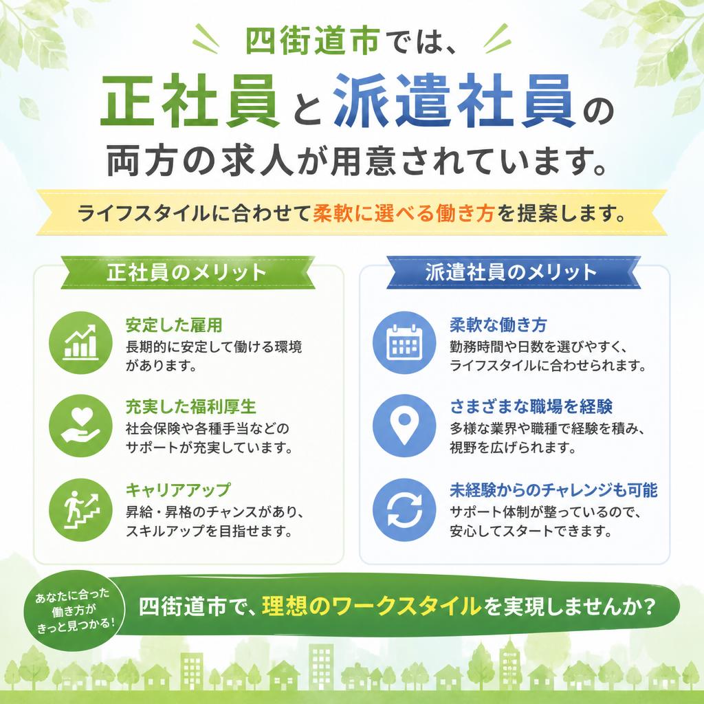 正社員と派遣社員、あなたに合った働き方