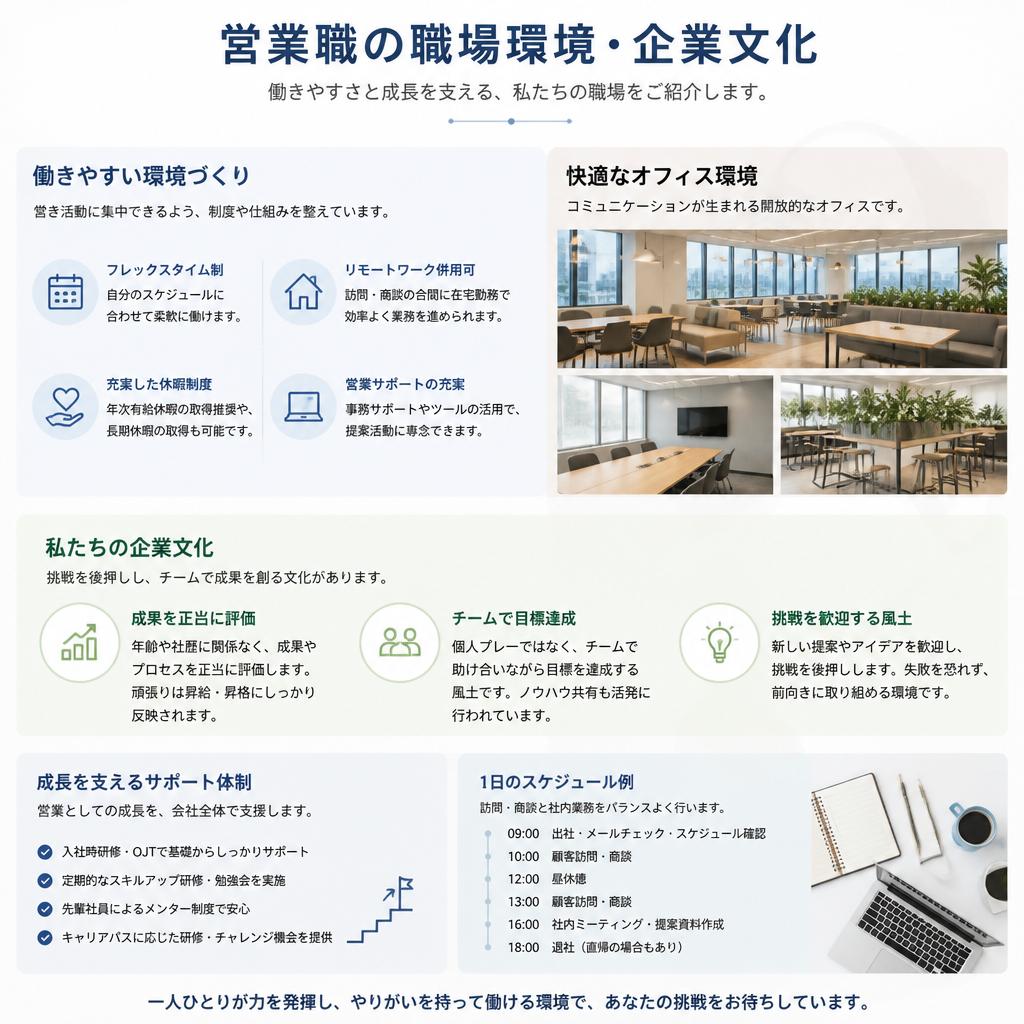 職場環境はどんな感じ？