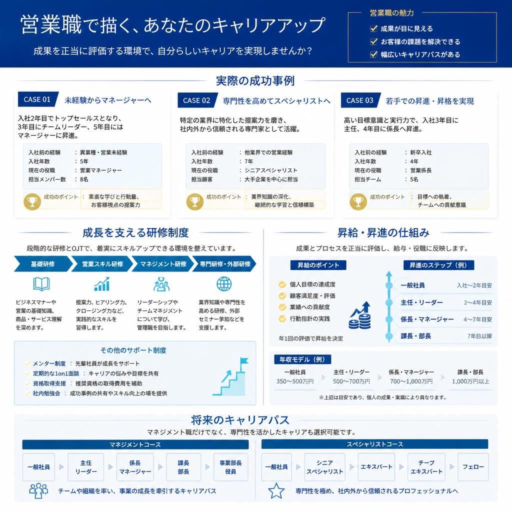 営業職のキャリアアップの道