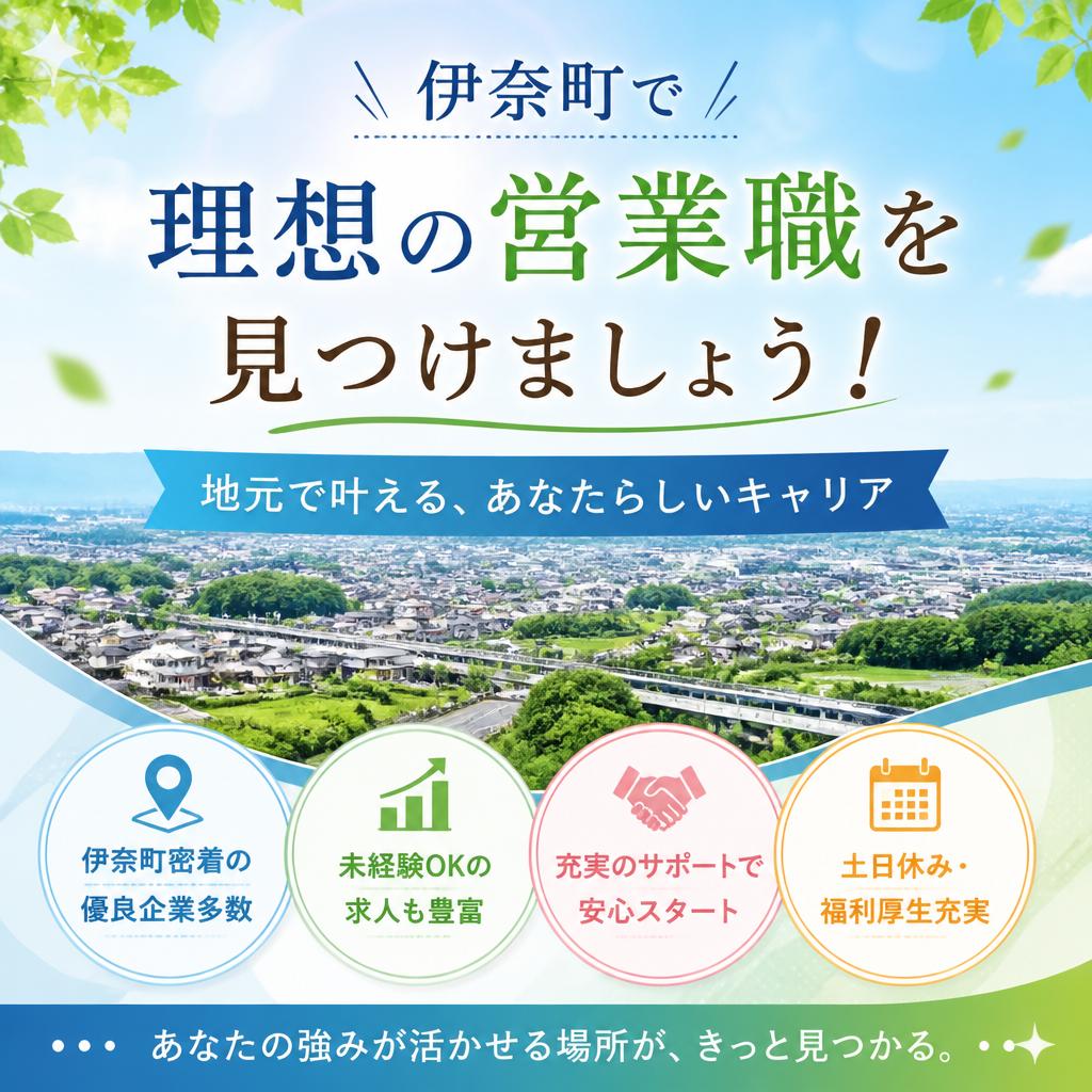 伊奈町で理想の営業職を見つけましょう！