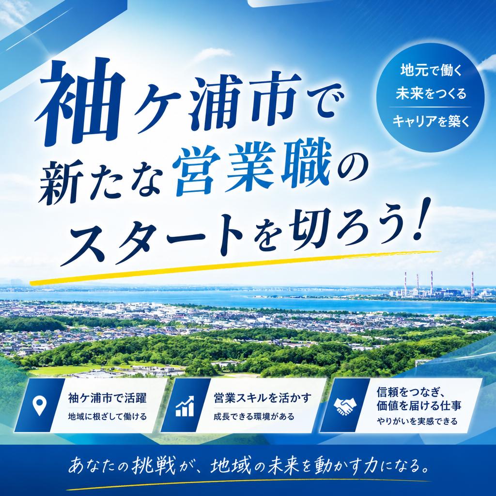 袖ケ浦市で新たな営業職のスタートを切ろう！