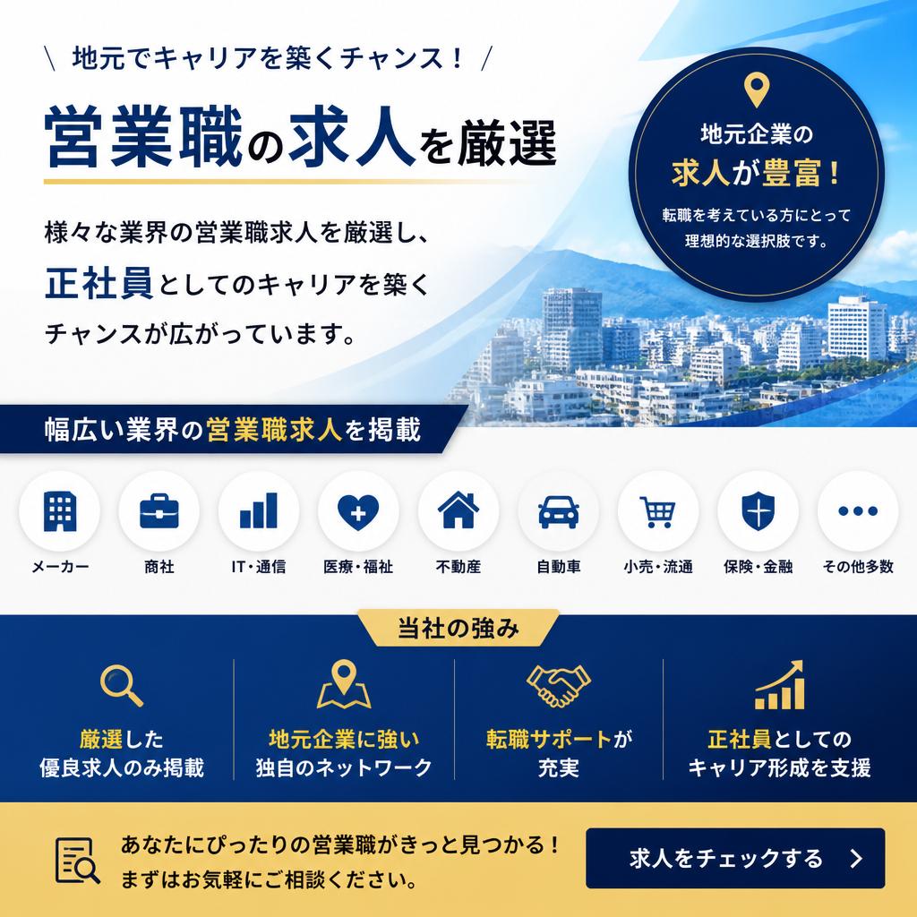 多様な営業職の求人情報