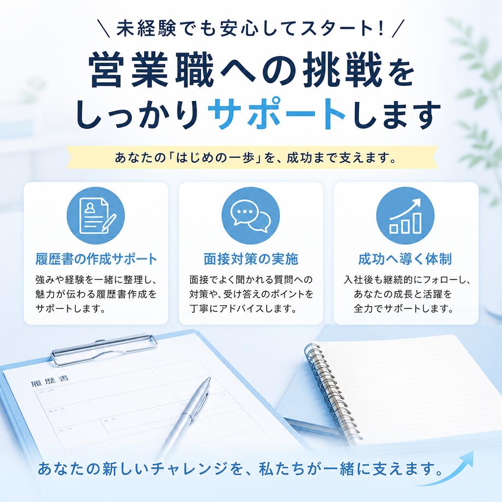 未経験でも安心のサポート体制