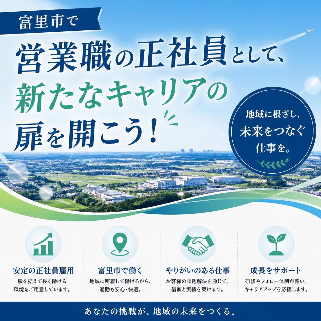 富里市で営業職の正社員として、新たなキャリアの扉を開こう！