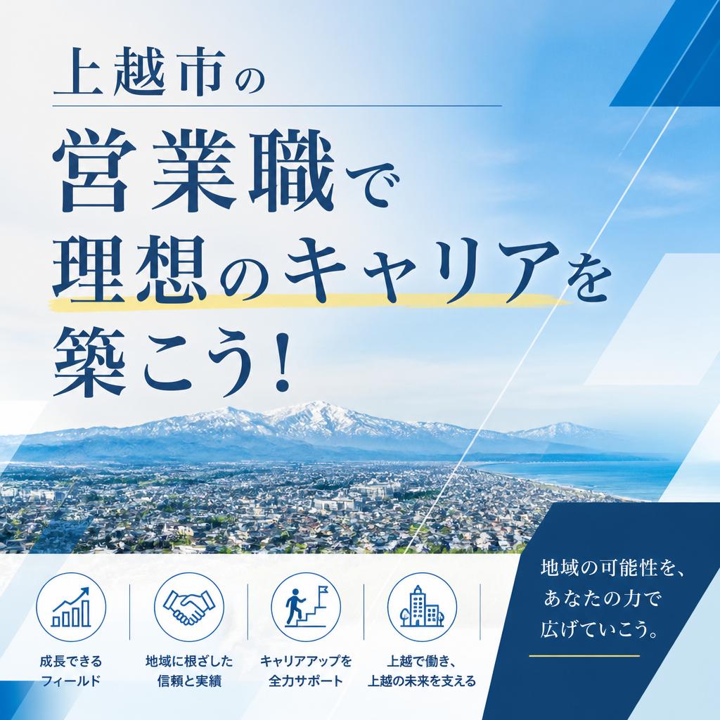 上越市の営業職で理想のキャリアを築こう！