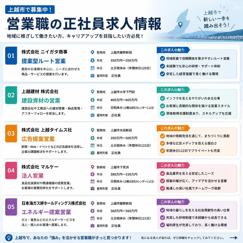 多様な正社員求人を一挙紹介！