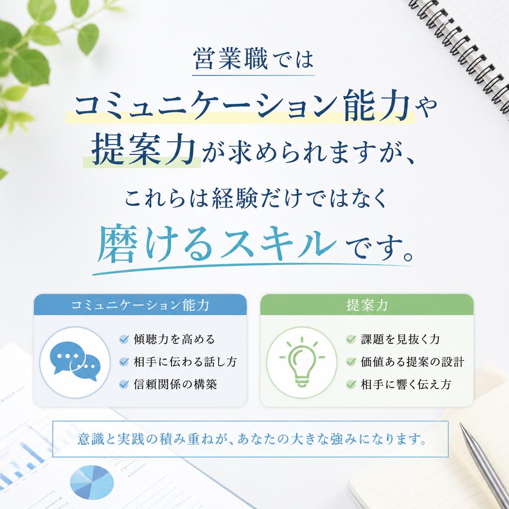 営業職に求められるスキルと適性